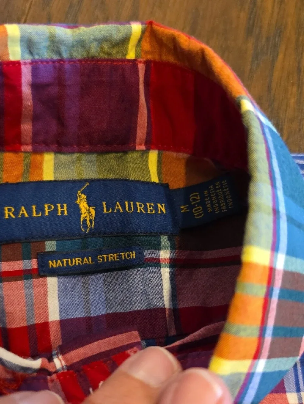 Ralph Lauren Multi-Color Plaid Button-Down Shirt - Red, Blue, Yellow